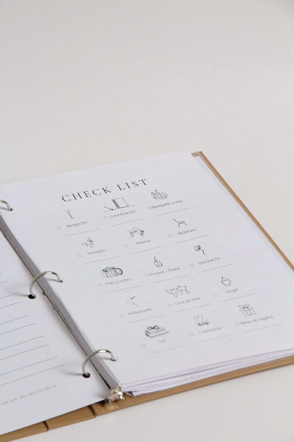 NUESTRA HISTORIA- Planner de boda