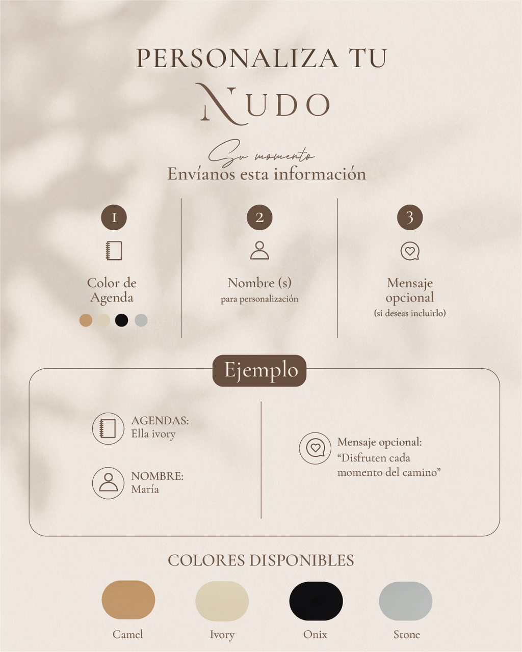 SU MOMENTO-Agenda para boda del novio